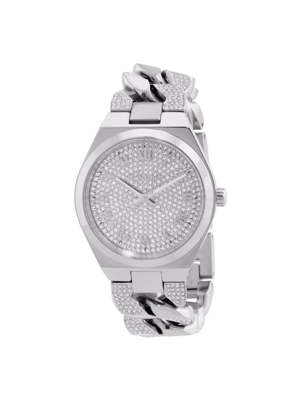 NWT Michael Kors Lennox Quartz Silver Dial Ladies Watch